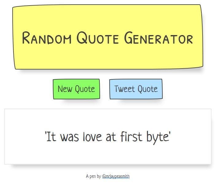 Random Quote Generator javascript project